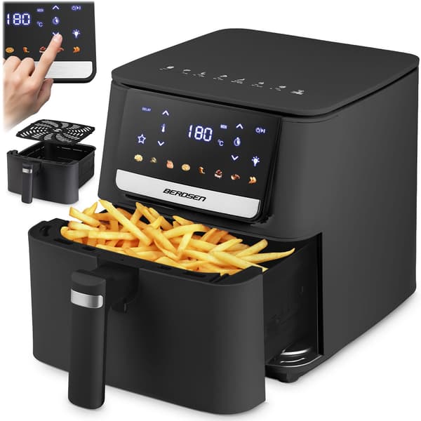 Airfryer, 6,5L, 1700W, Touchskærm, Sort