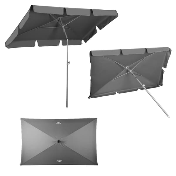 Haveparasol 220 cm, justerbar, UV-beskyttelse