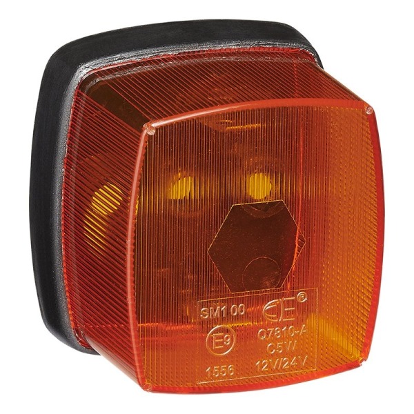 Sidemarkeringslygte rav 65x60mm PM