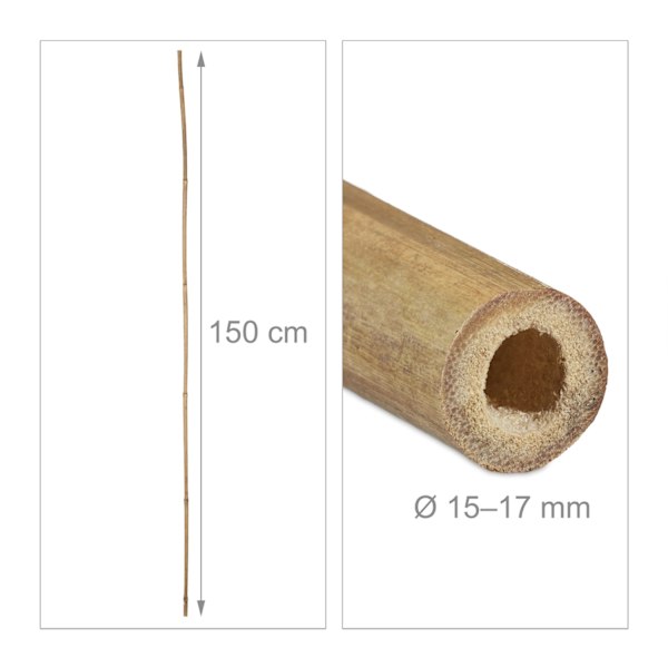 Bambupinnar 150 cm i set om 40