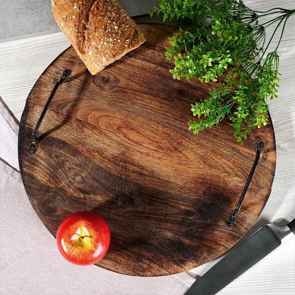 Skärbräda i Exotiskt Mangoträ med Unik Design