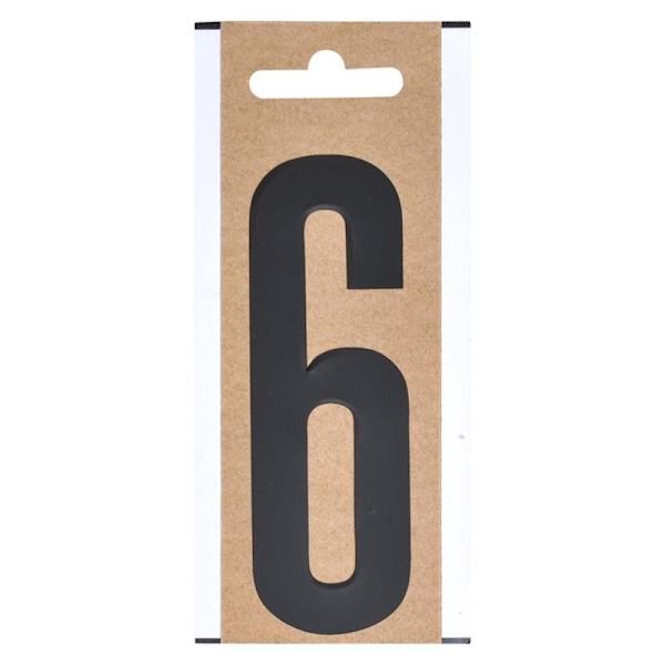 Etiket "6" 10 cm