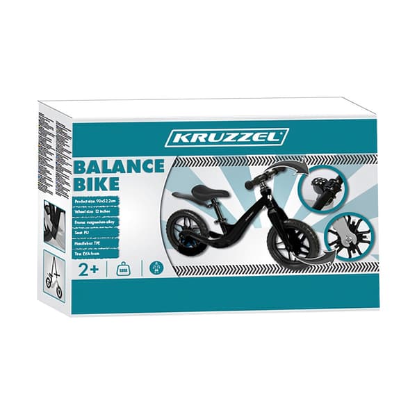 Sort balancecykel til børn – let, holdbar