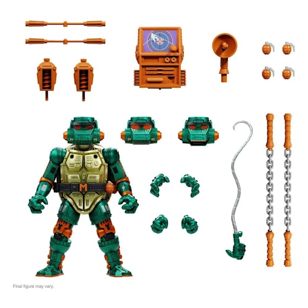 Teenage Mutant Ninja Turtles Ultimates Toimintahahmo Warrior Metalhead Michelangelo 18 cm