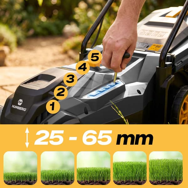 Elektrisk gräsklippare, 1400W, 34 cm klippbredd