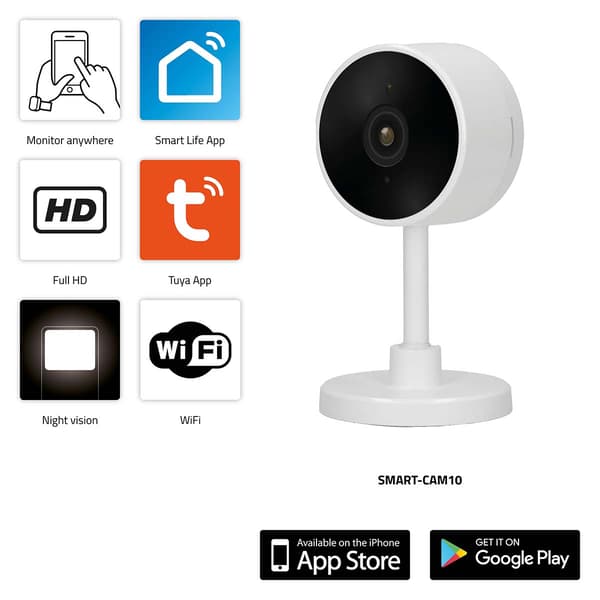 Smart Wi-Fi-kamera med Full HD og nattesyn
