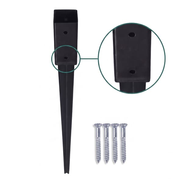 Insticksförankringar i rostfritt stål, 4-pack, 750 mm
