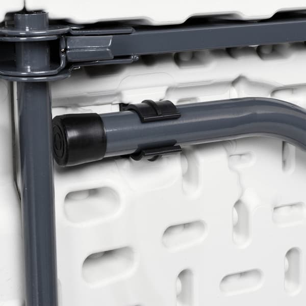 Hopfällbart cateringbord, 180 cm, vitt, bärbar design