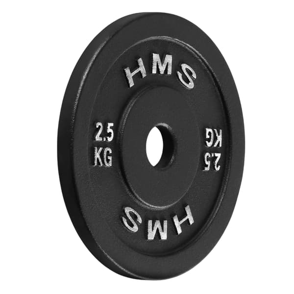 2,5 kg støbejernsvægtskive, sort, 31 mm hul