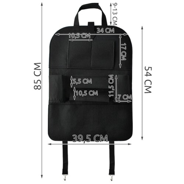 Organizer til autostole - filt Xtrobb 22849