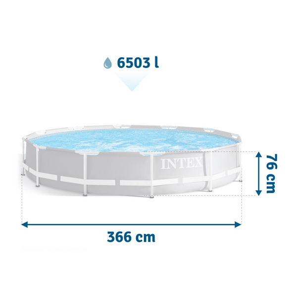 Prisme Rammeramme havepool 366 x 76 cm 9i1 INTEX 26712