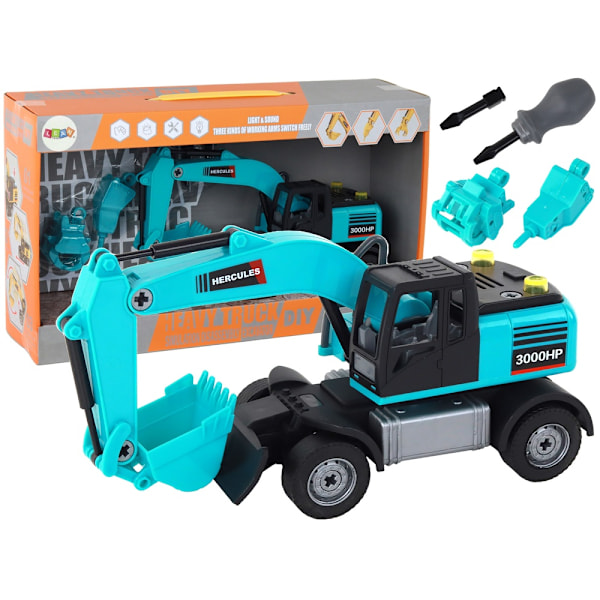 DIY Blue Excavator Kit: Rakenna, pelaa ja opi!