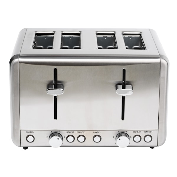 Brødrister 4 skiver 1000W BR420 Rustfri