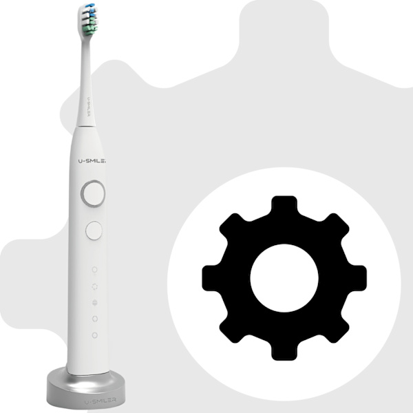 Sonic elektrisk tandbørste, 84.000 vibrationer/min, 2 børstehoveder