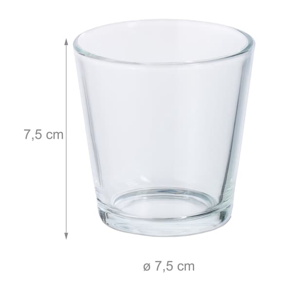 Värmeljusglas set om 20 st