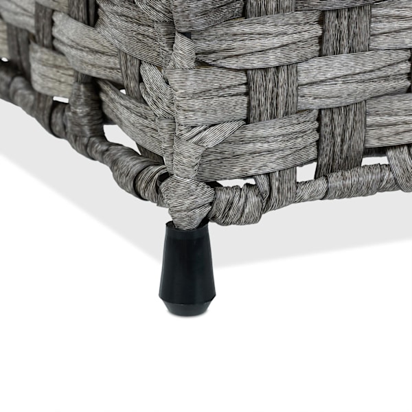 Vasketøjskurv i rattan look 110 L