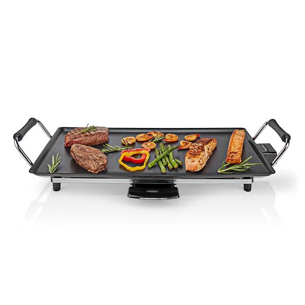 Teppanyaki Bordsgrill | Bakytan (l x b): 47.5 x 26.5 cm | 5 Värmeinställningar