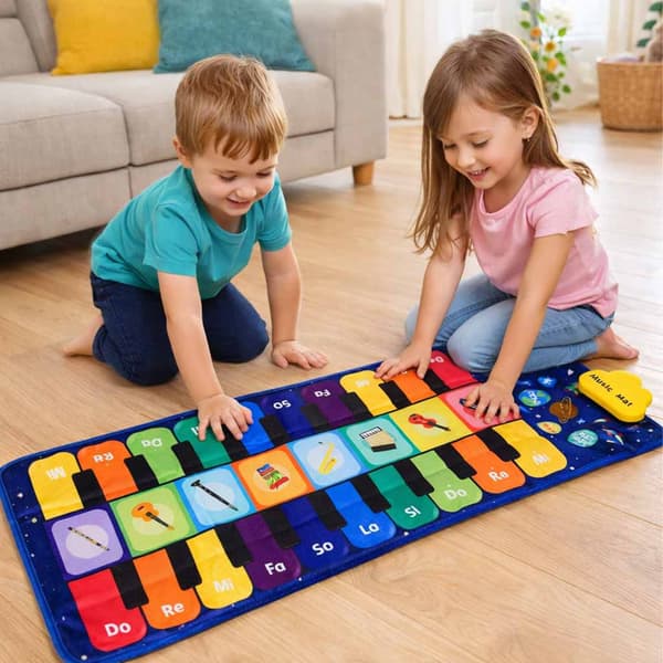 Interaktiv børnedansemåtte, 8 instrumenter, 10 melodier