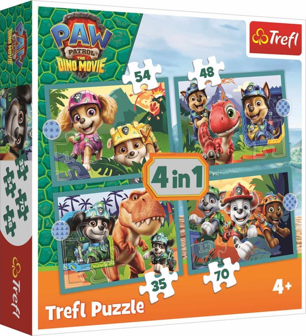 Paw Patrol 4-i-1-pusselset för barn