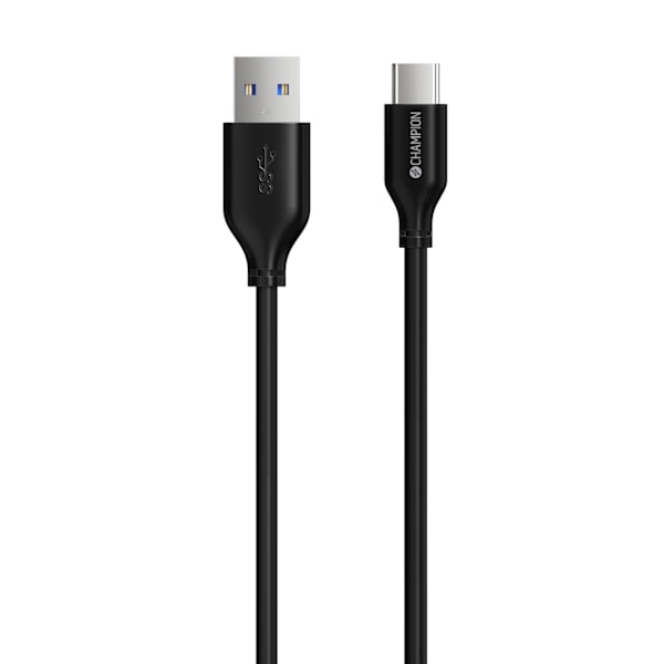 USB-A til USB-C Kabel 2m Sort