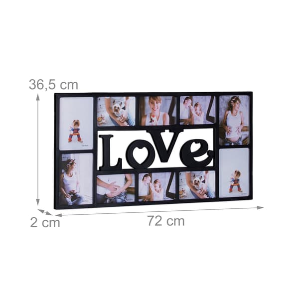Collageramme LOVE til 10 billeder
