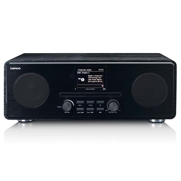 Internet / DAB+ / FM-radio CD-soittimella ja Bluetooth® Blackilla