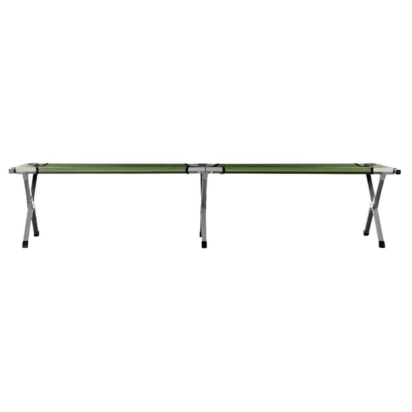 Hopfällbar tältsäng, grön, 200 cm