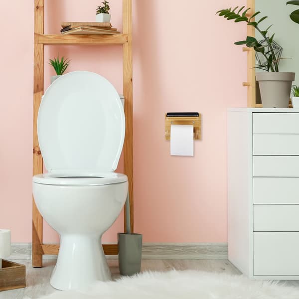 Toiletpapirholder med hylde