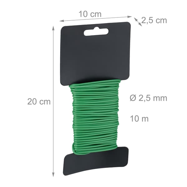 sæt med 10 haveledninger 2,5 mm x 10 m