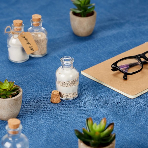 Dekorativt glas med kork