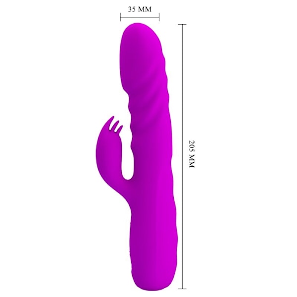 Pretty Love - Melanie Purple ladattava Rabbit Vibrator