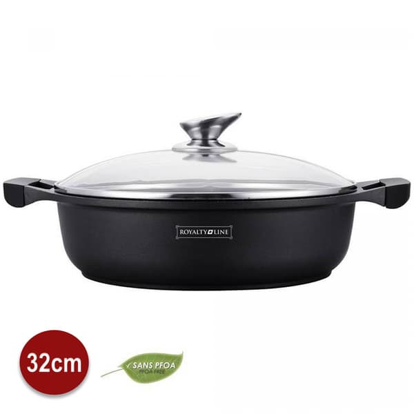 Royalty Line RL-BR32M: Marmor Shallow Soup Pot 32cm