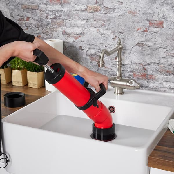 Pump för rörrengöring 2 tillbehör