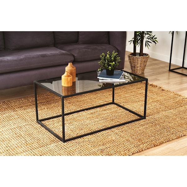Soffbord Lizbon - rökt glas