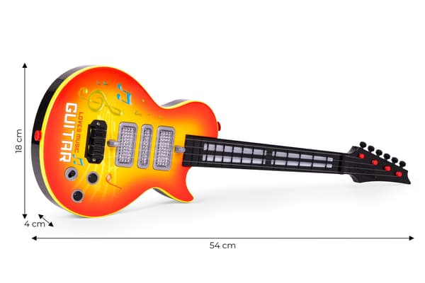 Børnerockguitar med infrarødt læringssystem