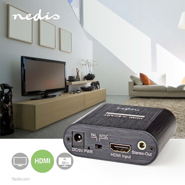 HDMI ™ Converter | HDMI™ Input | SCART Hun | 1-vejs | 480i | 18