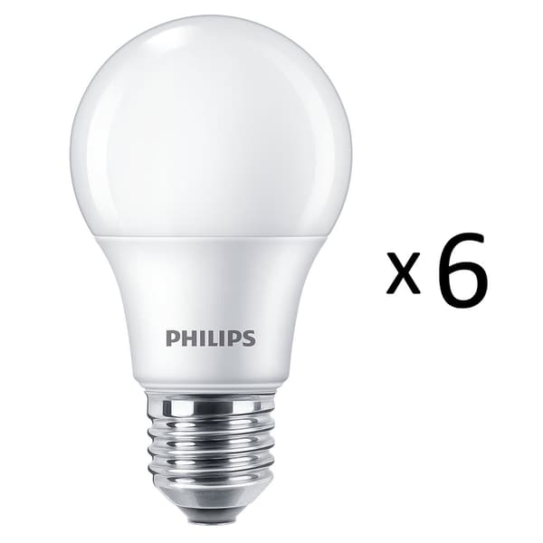 6 kpl LED E27 Normal Frost 60W 806lm
