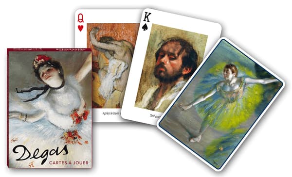 Degas spelkort, 54 unika designer, 63 x 88 mm