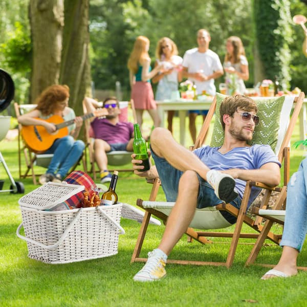 Picnickurv med låg, flere farver
