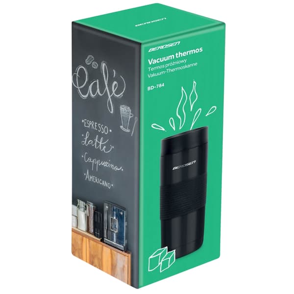 Högkvalitativ vakuumtermos 590 ml BD-784 svart