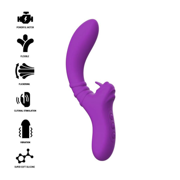 Intens - Harry Fleksibel Vibrator med lilla tunge
