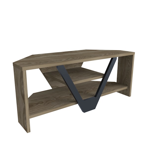 TV Stand Karin - Valnød, Sort