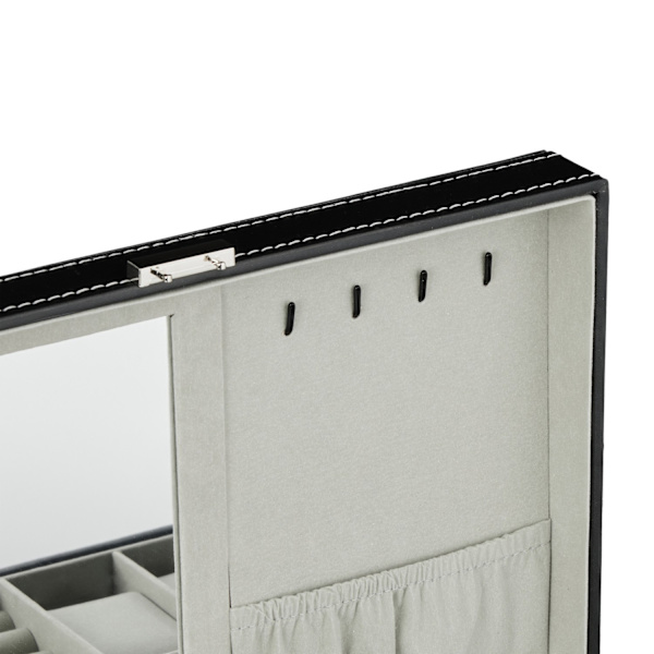 Svart klockbox för 8 klockor