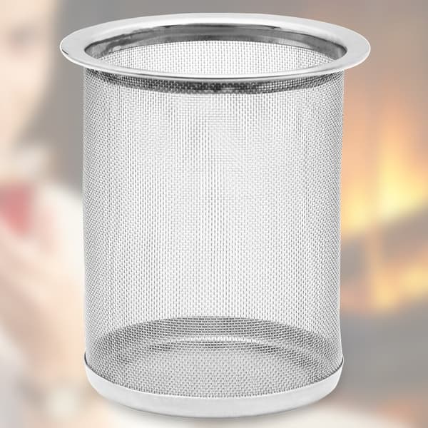 Tekande i glas og rustfrit stål med infuser, 1,2 l