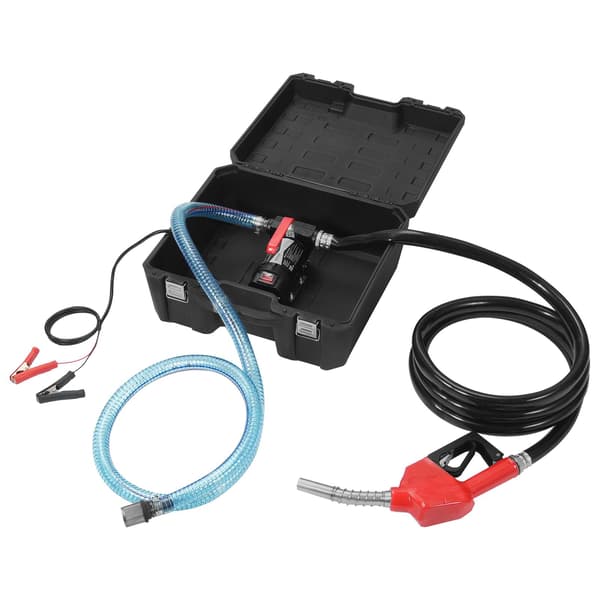 Bränsleöverföringspump 12V, 10 GPM, automatisk avstängningsmunstycke
