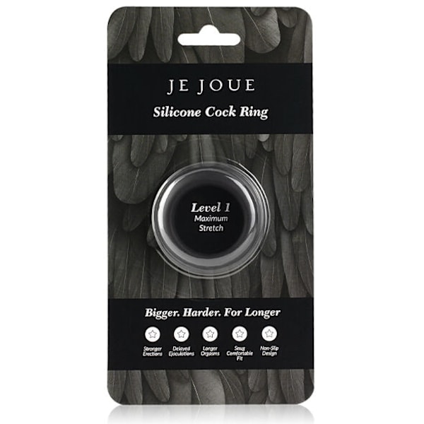 Je Joue - Maximum Stretch Silikone Cock Ring - Sort
