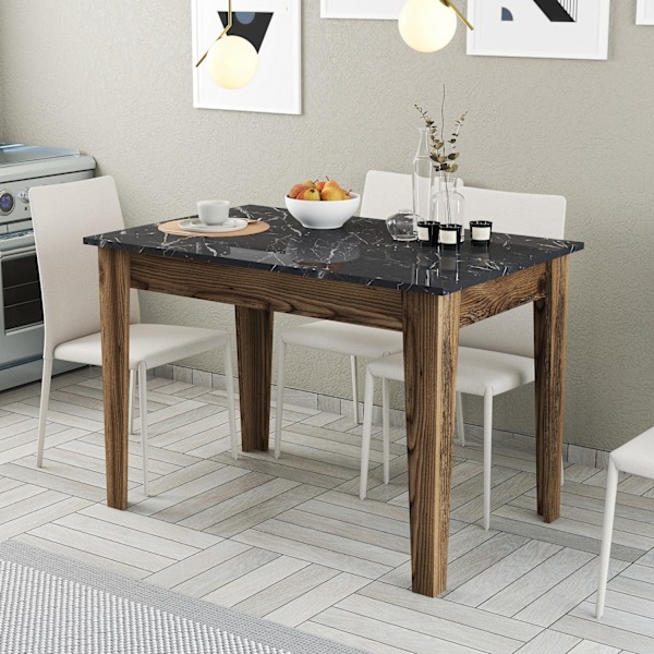 Køkkenbord Kiev 509 - Valnød, Sort