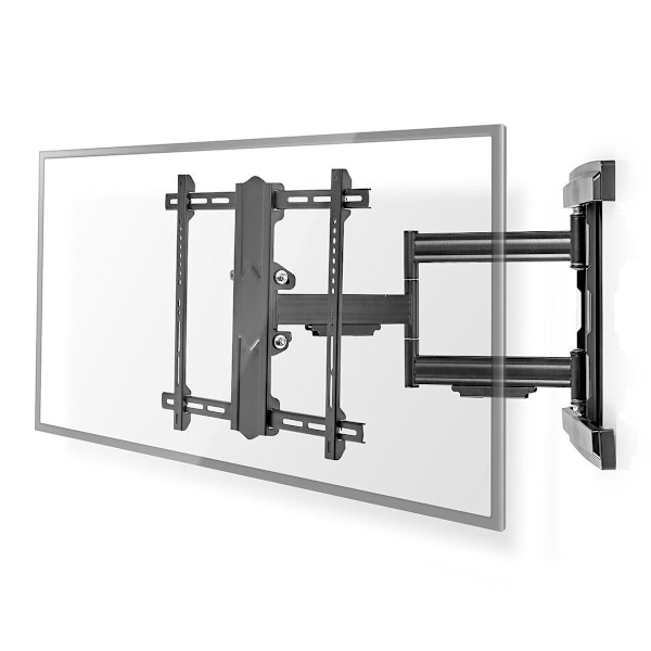 Tilt och vridbart TV väggfäste | 37 - 80 " | Maximal skärmvikt som stöds: 50 kg | Går att tilta | Roterbar | Minsta väggdistans: 70 mm | Maximalt vägg Svart