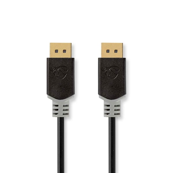 DisplayPort kaapeli | DisplayPort uros | DisplayPort uros | 8K@60Hz | Kullattu | 3.00 m | Pyöreä | PVC | Antrasiitti / Harmaa | Laatikko