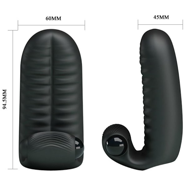 Pretty Love - Abbott Black Stimulator Fingerborg